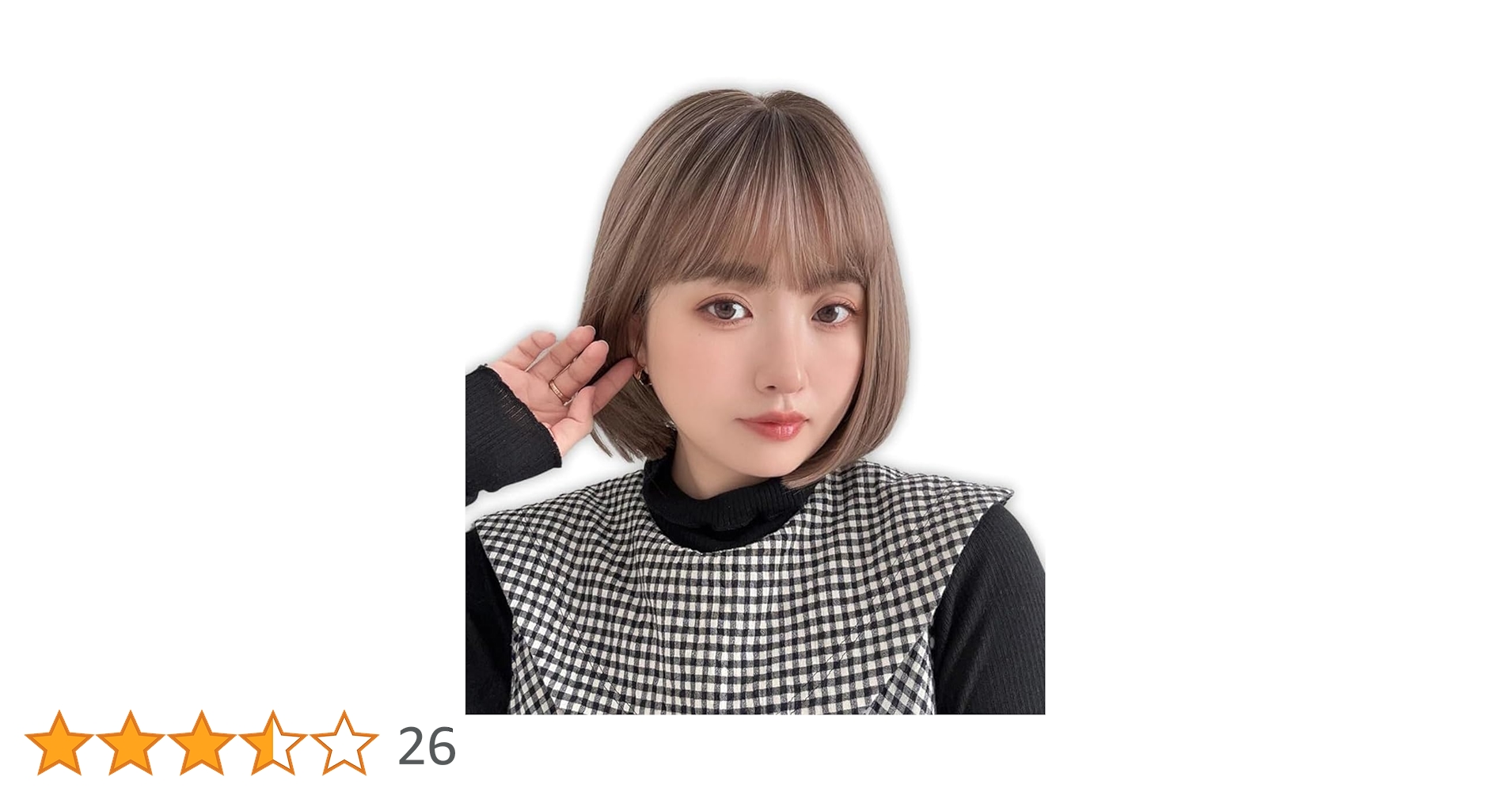 ウィッグ 専用 Amazon.co.jp: [ブライトララ] 素肌ウィッグ ウィッグ ショート