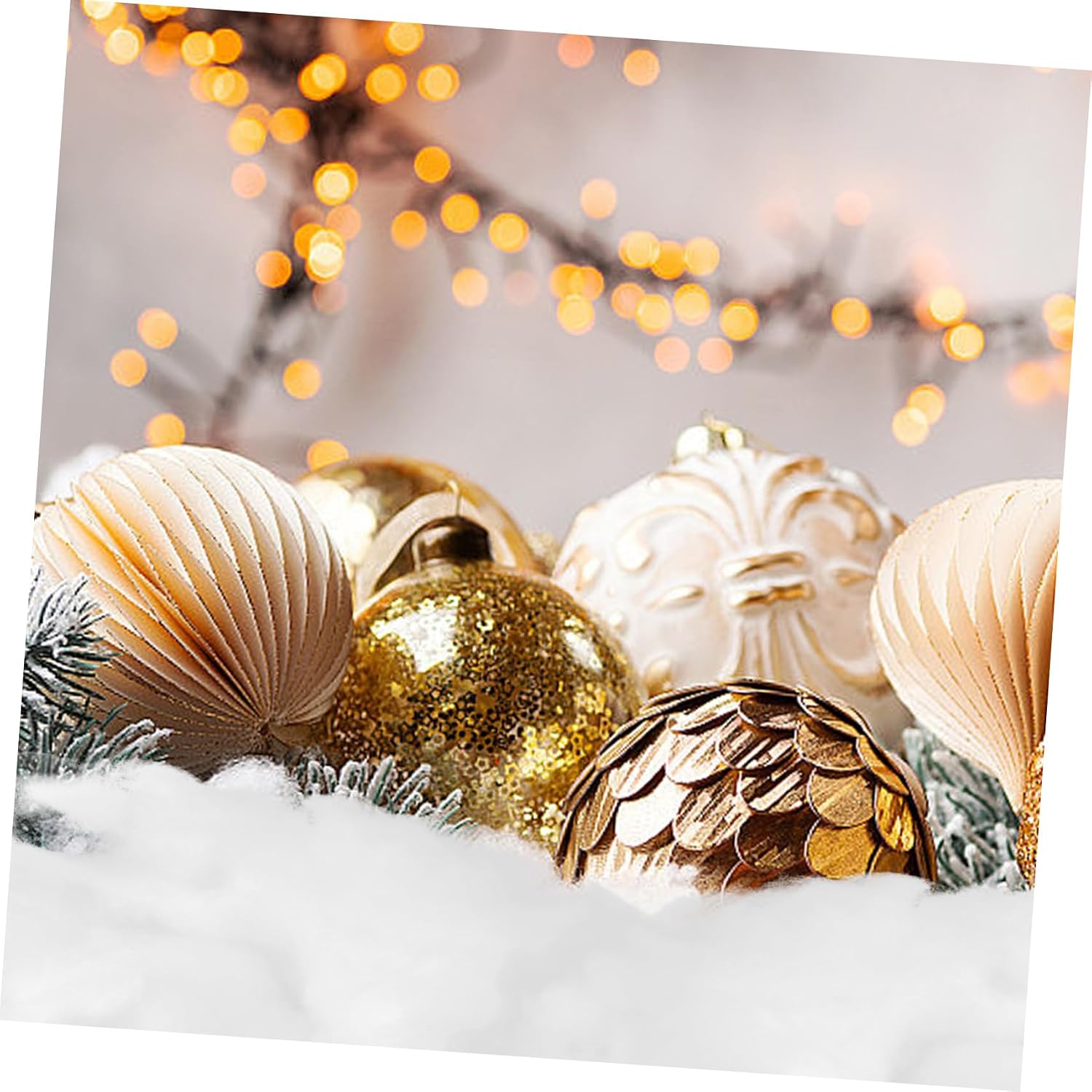 2bags Fluffy Fake Snow Decoration of Artificial Cotton Snow for Christmas Trees Scenes and Crafts for Holiday Display and