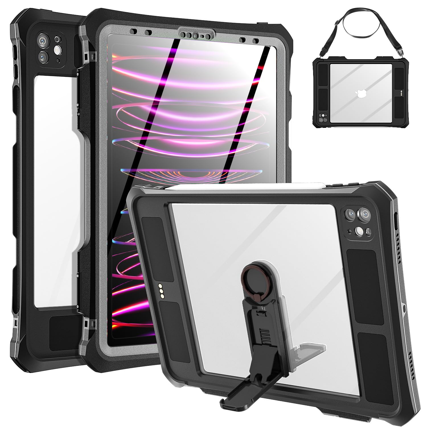 Coque iPad Pro 11 imperméable antichoc étanche intégrale avec poignée - 8
