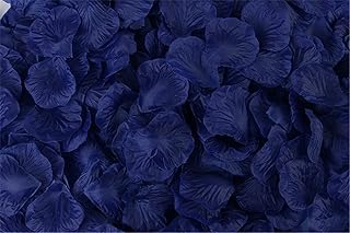 Helenhouse 1000 PCS Artificial Silk Flower Dark Blue Rose Petals for Wedding Party Bridal Decoration