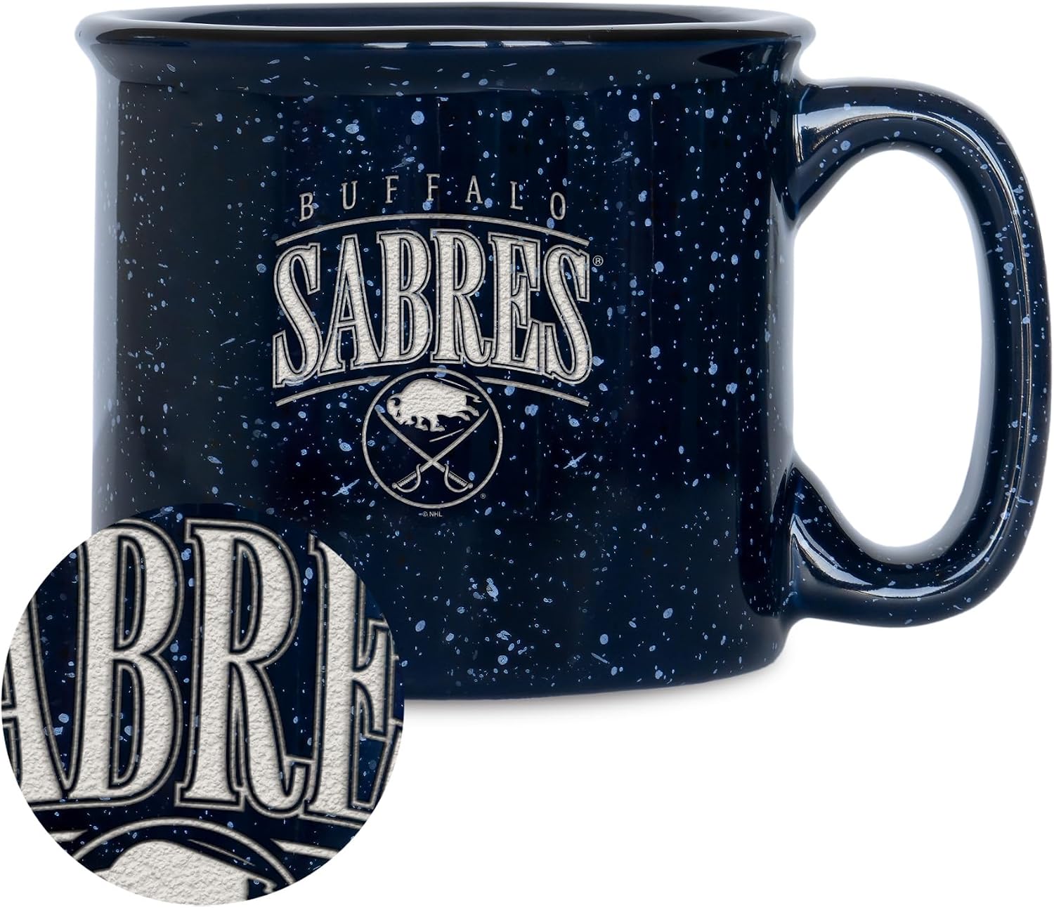 Rico Industries NHL Hockey Colorado Avalanche Tribute 12oz Laser Engraved Campfire Mug
