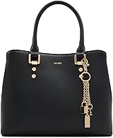 ALDO Legoirii Women's Faux Leather Tote Bag - Spacious Top Handle Purse with Zipper, Shoulder Strap & Gold Accents