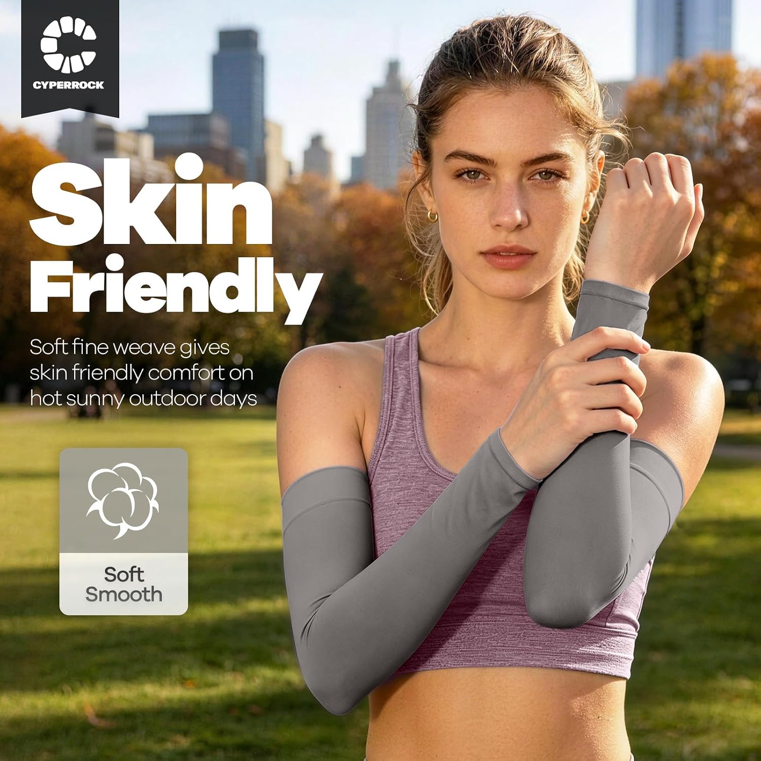 Arm Sleeves UV Sun Protection Cooling Sport Compression for Men Women