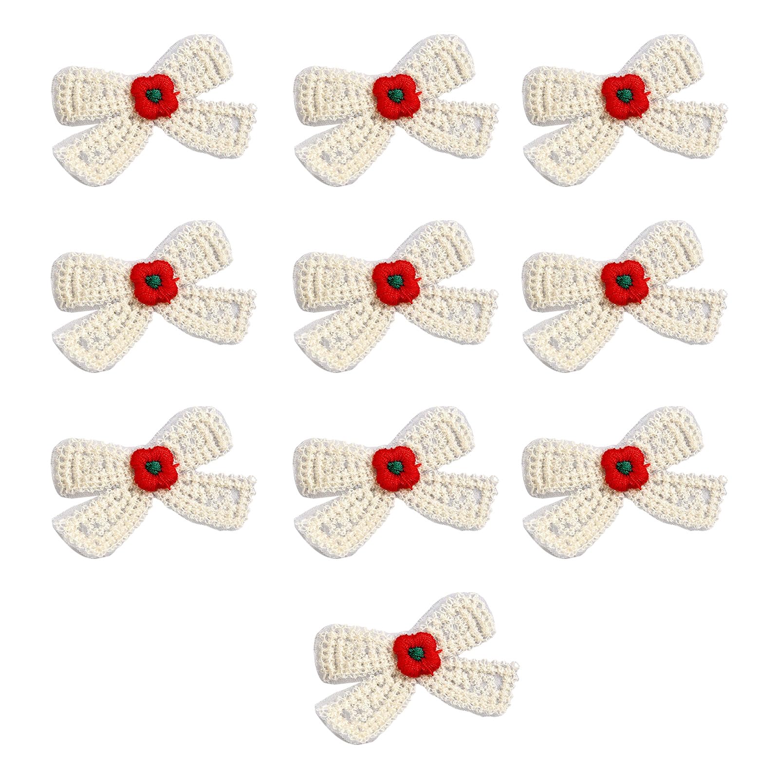 yanwuwa Creative Embroidery Appliques Decorative Fabric Patches Delicate Appliques for Customizing Clothes Bags Textile Small Organza Patches