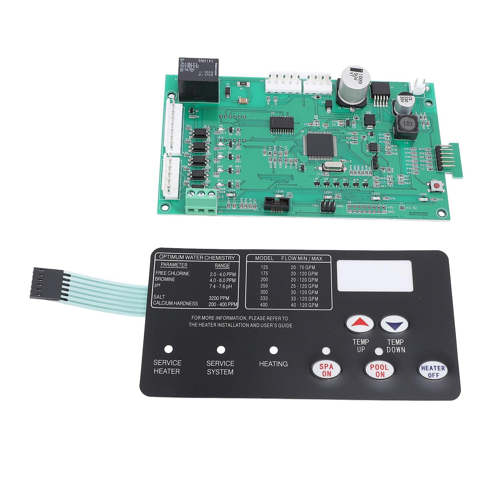 Fydun Kit de Almohadilla de Interruptor de Tablero de Control de Calentador de Piscina para MasterTemp Series, Calentador de SPA para Piscina, Bañera de Hidromasaje, Accesorios de