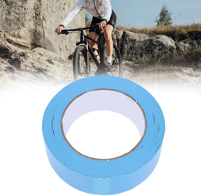 Cinta para llanta de bicicleta 31mm x 50m azul miniatura 8