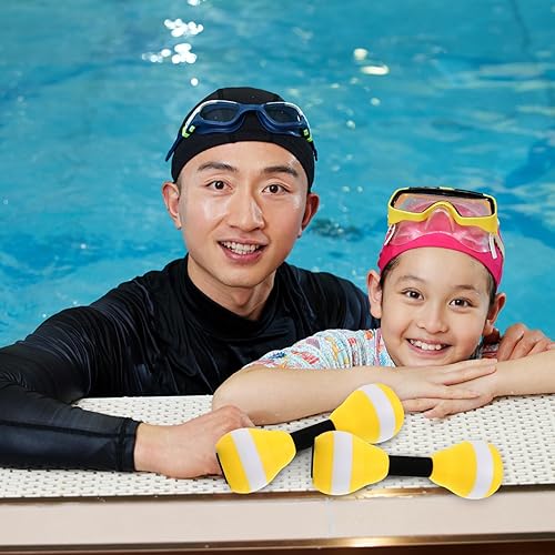 Miniatura 7 de Abaodam 1 par de mancuernas acuáticas para piscina, pesas acuáticas para niños, pesas aeróbicas acuáticas, barra de entrenamiento de natación, barra