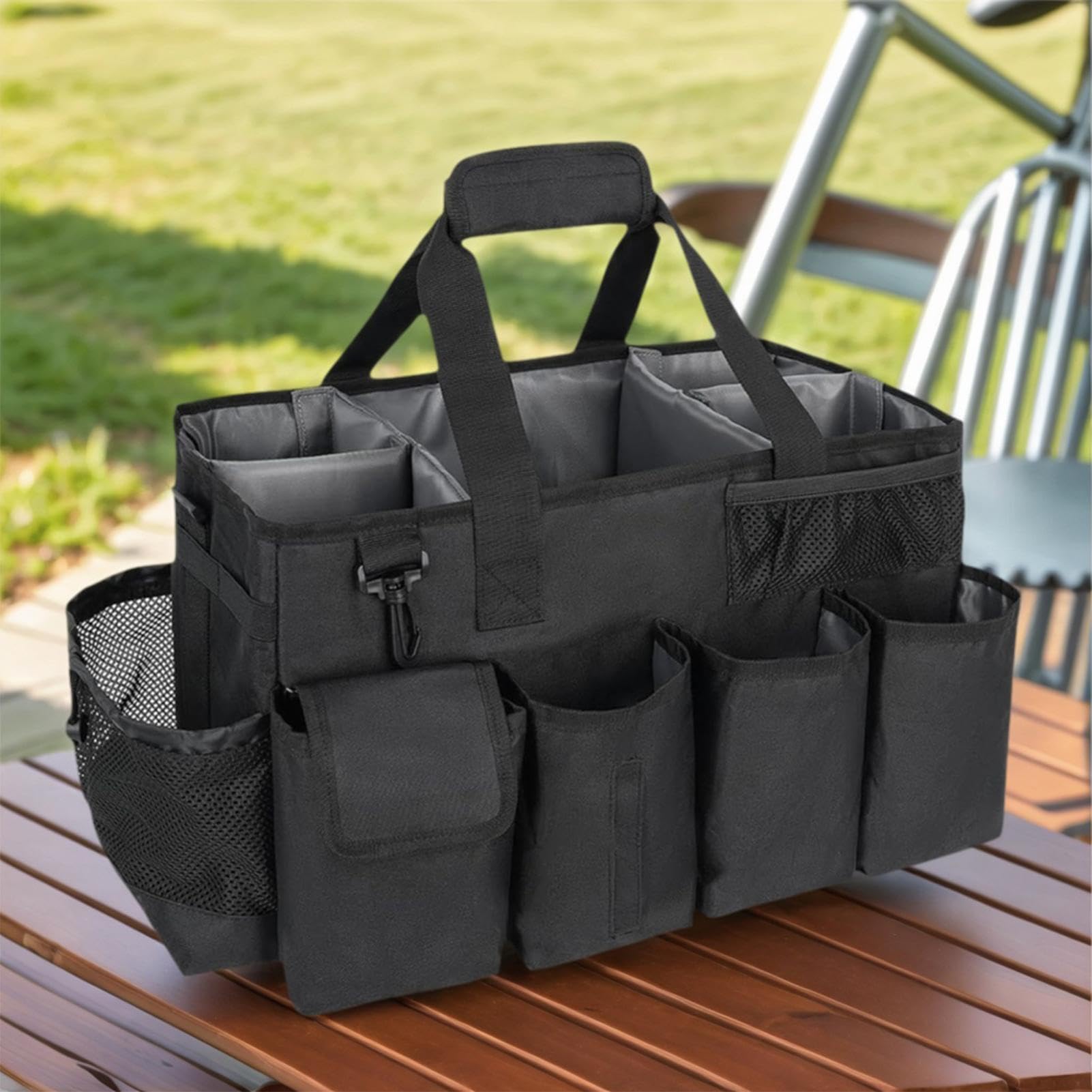 Gran de limpieza, organizadora de almacenamiento, de almacenamiento de 30,5 x 25,4 cm, de material resistente, accesorios para el hogar, organizador de limpieza con diseño práctico