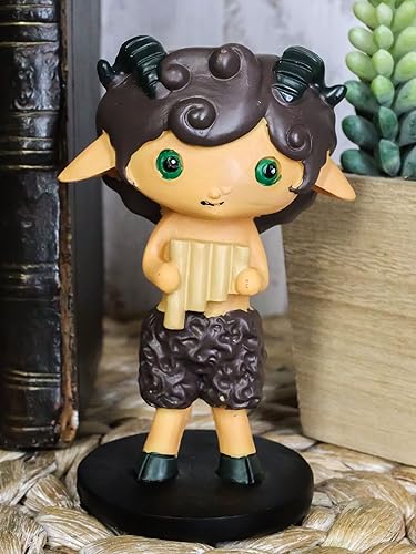 Vista 2 de Ebros Greekies Collection - Figura coleccionable de mitología griega con flauta de 3.75 pulgadas de alto, diseño de pastores y compañeros de ninfas