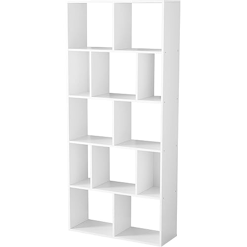Mainstays 12 Cube Square Shelf Bookcase, White Home & Kitchen