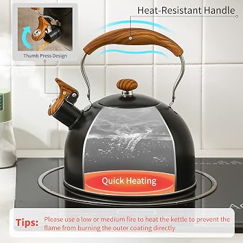 LONFFERY Tea Kettle for Stove Top