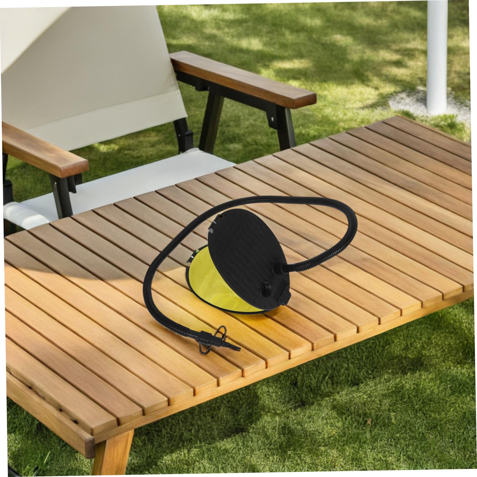 PRETYZOOM 2 Stück Fußpumpe Blasebalg Luftpumpe Aufblasbar Adapter Schnell Luftbett Isomatte Campingmatte Outdoor Zubehör Fußbedienung Kompakt
