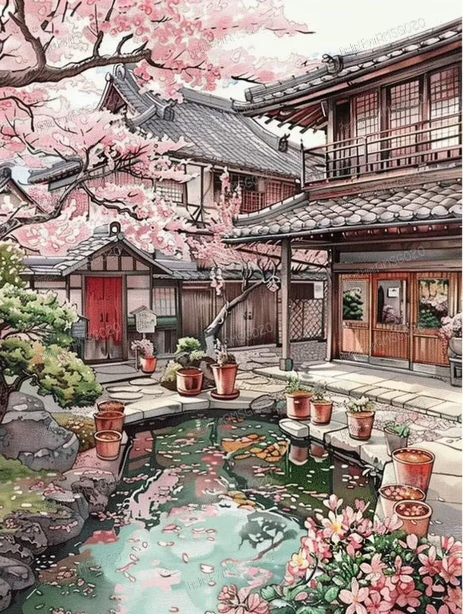 Jigsaw Puzzles for Adults 1000 Pieces Japanese Garden Ideal Gift and Home Decor Challenging Puzzle Experience