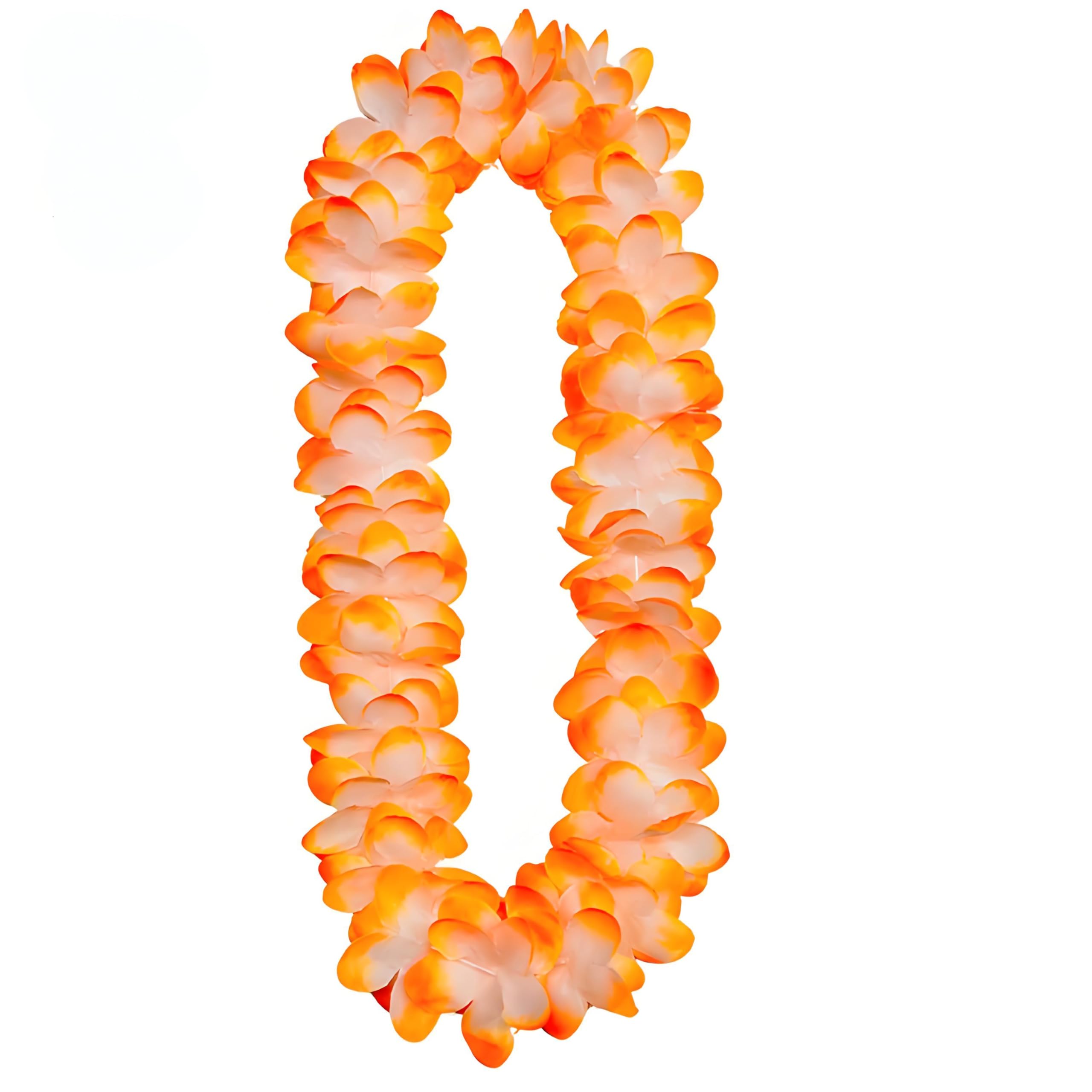 6 Pack Crafts Hawaiian Flower Leis Garland Necklaces, 105 cm Length, Multi-Coloured - Image 4