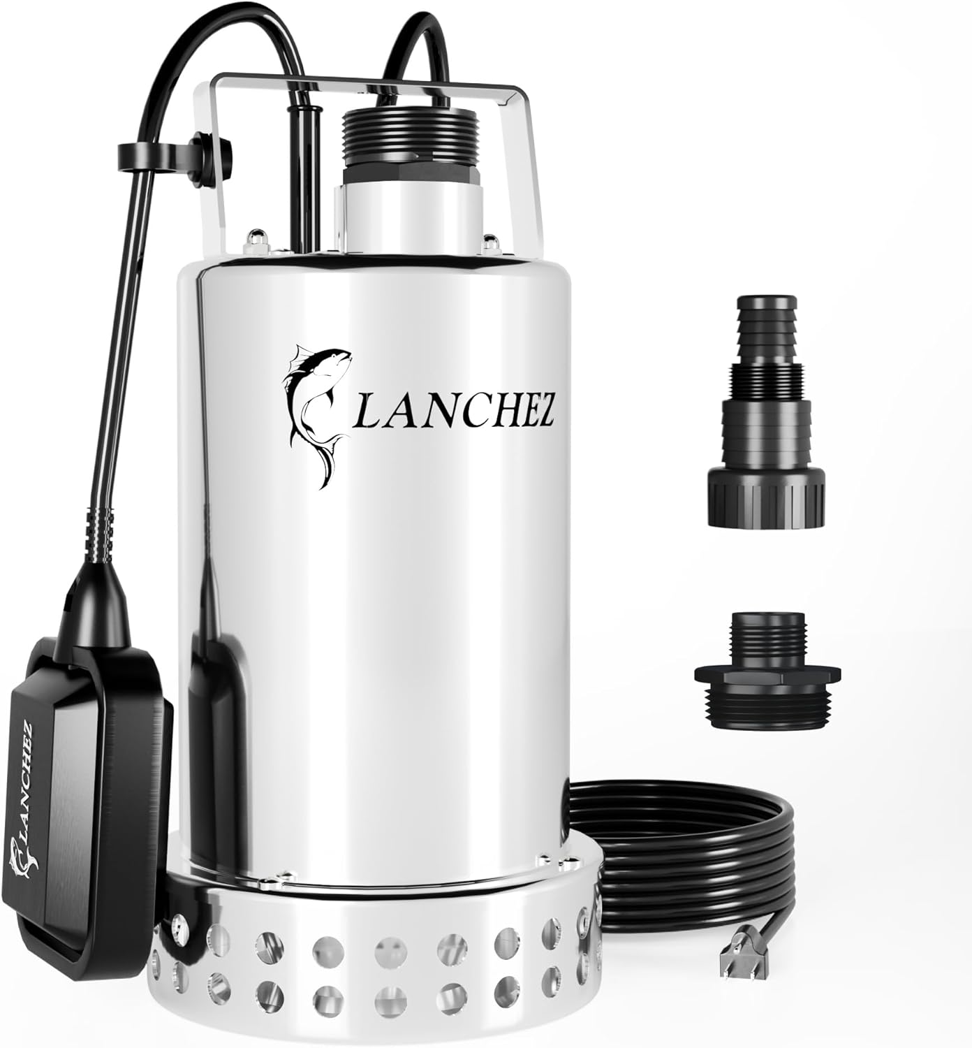 LANCHEZ 2610 GPH Submersible Sump Pump with Float Switch