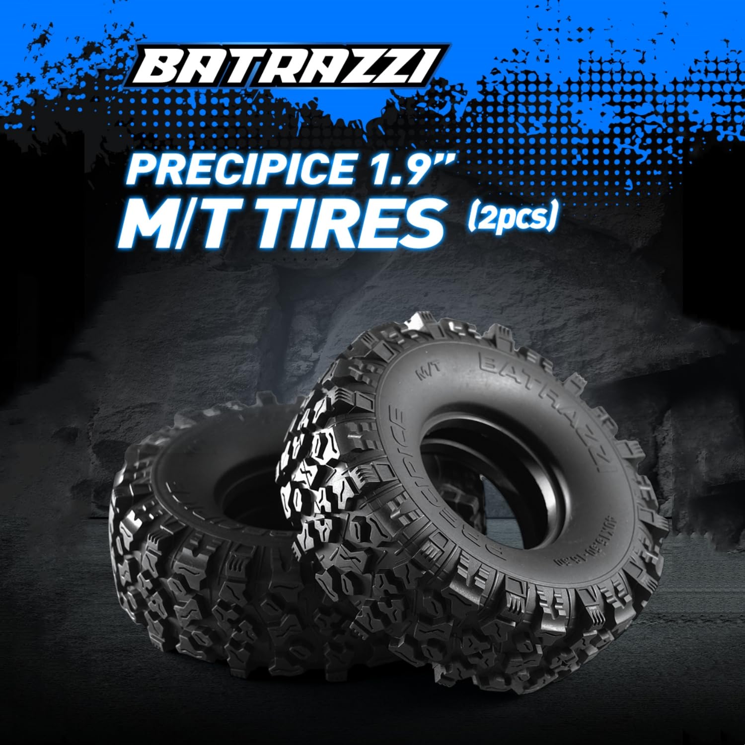 BATRAZZI FCX10 Tire Upgrade Parts Mud Tires Precipice 1.9