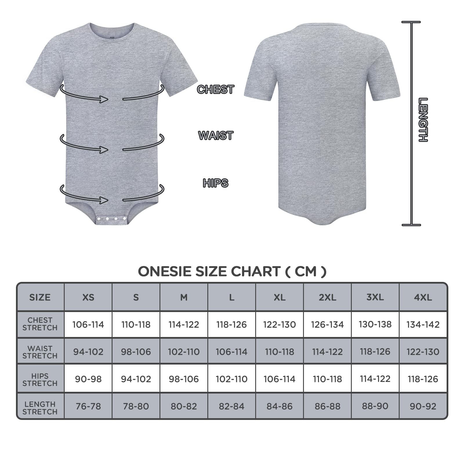 LittleForBig Grenouillère en coton pour homme – Combinaison basique à coupe décontractée