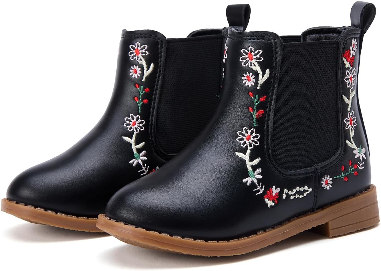BMCiTYBM Toddler Girls Boots Fashion Dress Booties Side Zipper Ankle Boots for All Seasons