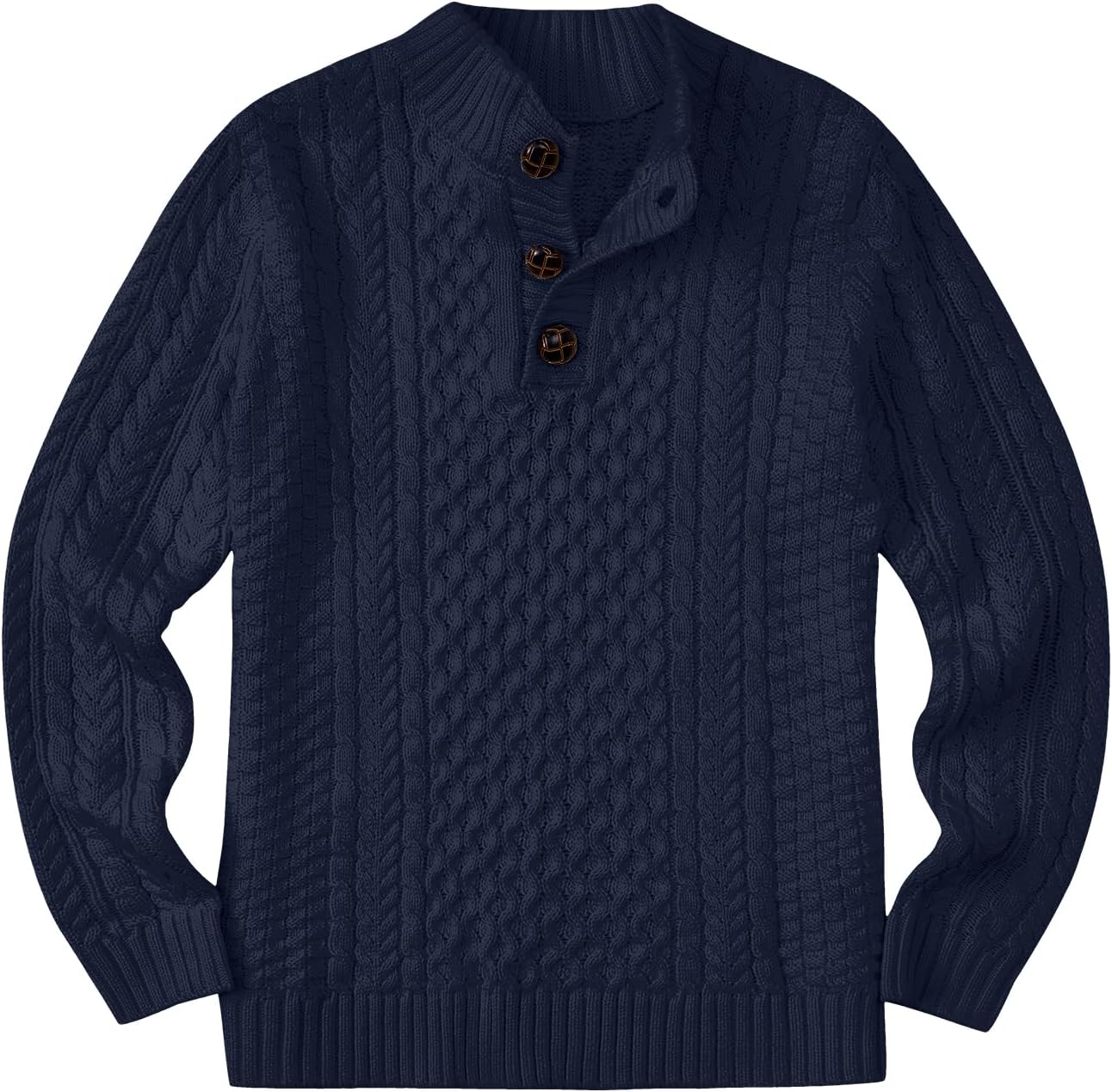 Yimoon Boys Sweater Kids Turtleneck Pullover Cable Knit Sweaters