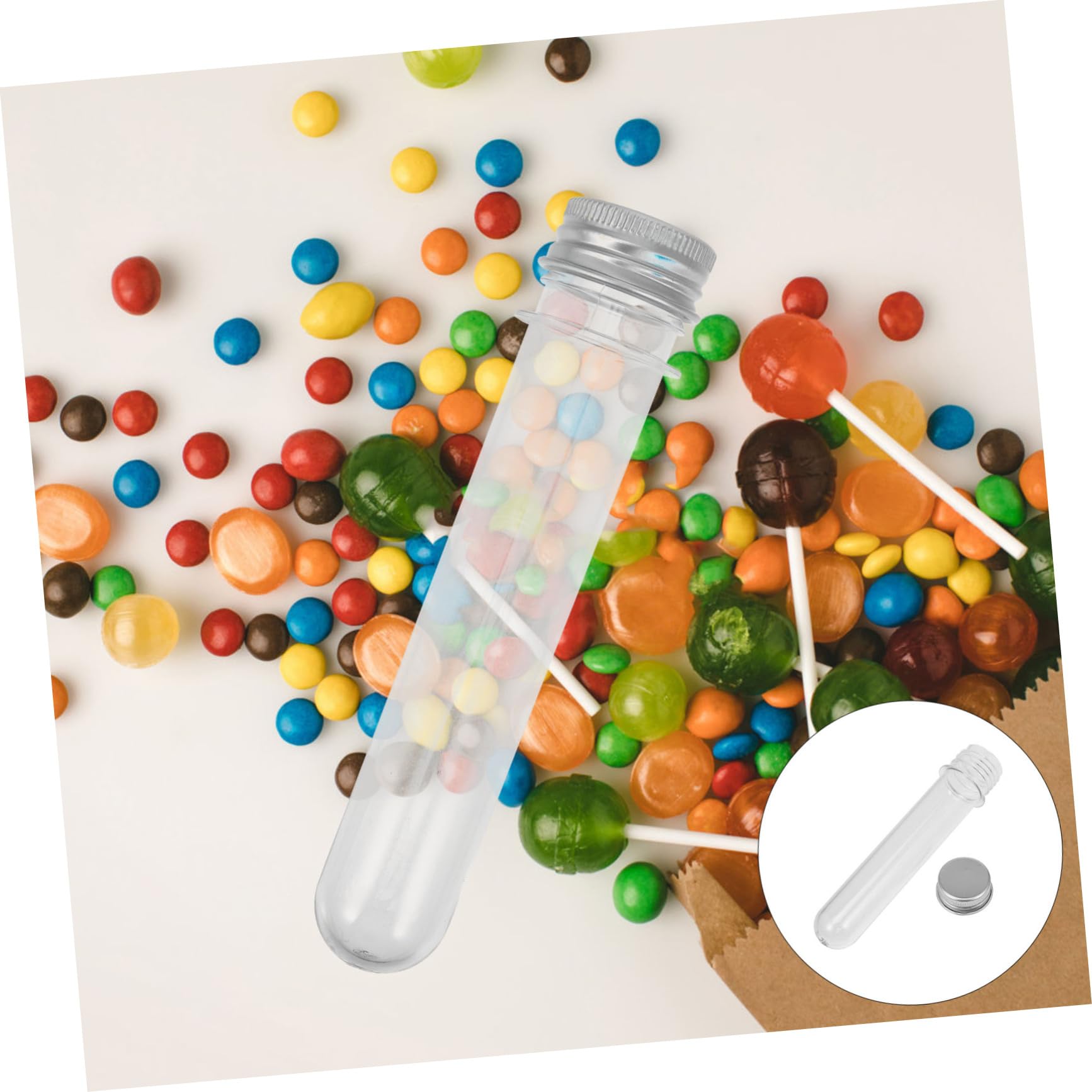 Unomor 30 Pcs Test Tube Candy Box Wedding Candy Container Convenient Test Tubes Test Tubes for Candy Wedding Wish Bottles Wedding Plastic Tubes Tea Supplies Household Test Tubes
