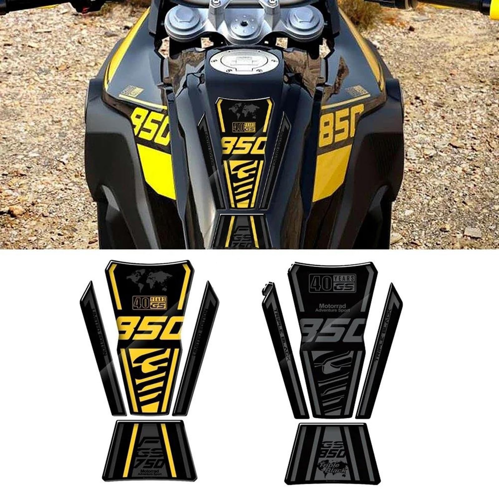 Protège Réservoir Moto Compatible Avec BMW Pour F800R F 800R 3D Autocollant En Fibre De Carbone Autocollant Emblème Protection Réservoir Tampon Bouchon Moto Réservoir De Carburant Tapis Pièces Décorat