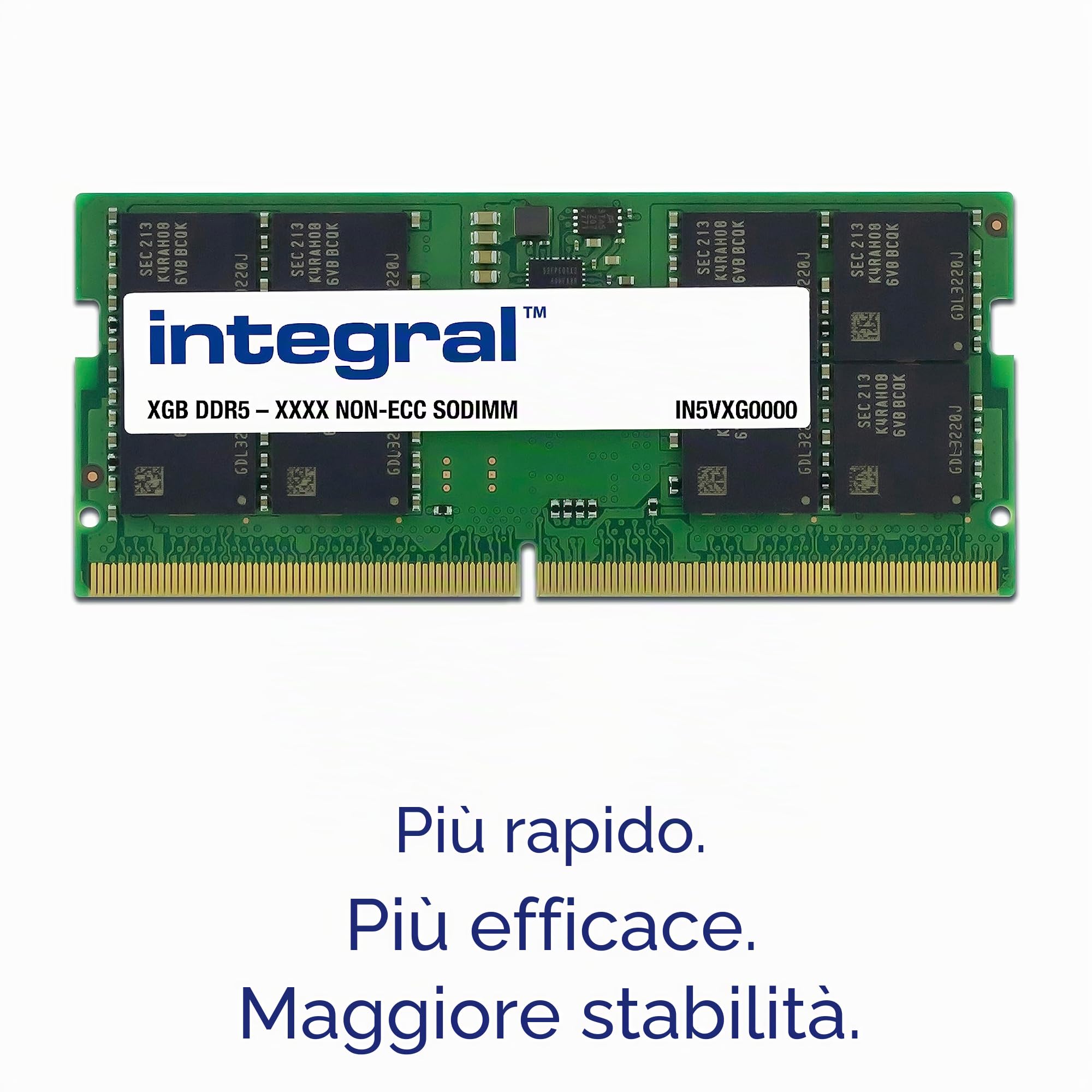 Integral 32GB DDR5 So-DIMM Kit RAM (2X 16GB) 5600MT/s PC5-44800 CL46 Modulo di memoria per laptop/laptop/macbook/NUC