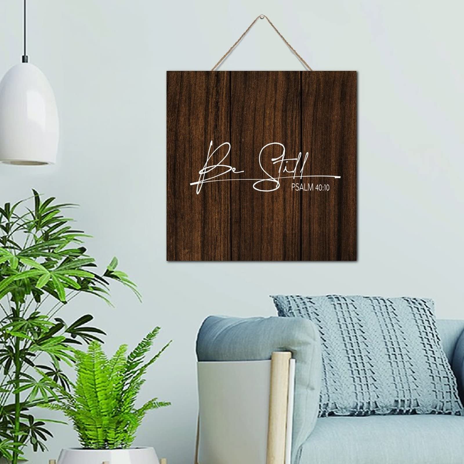 Plaque décorative vintage en bois pour une maison sereine et douce