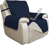 Vista 26 de ISSUNTEX Fundas de Sofá de Doble Protección 100% Impermeables para Sala de Estar, Fundas de Sofá para Sofá de 3 Cojines, Protector de Muebles