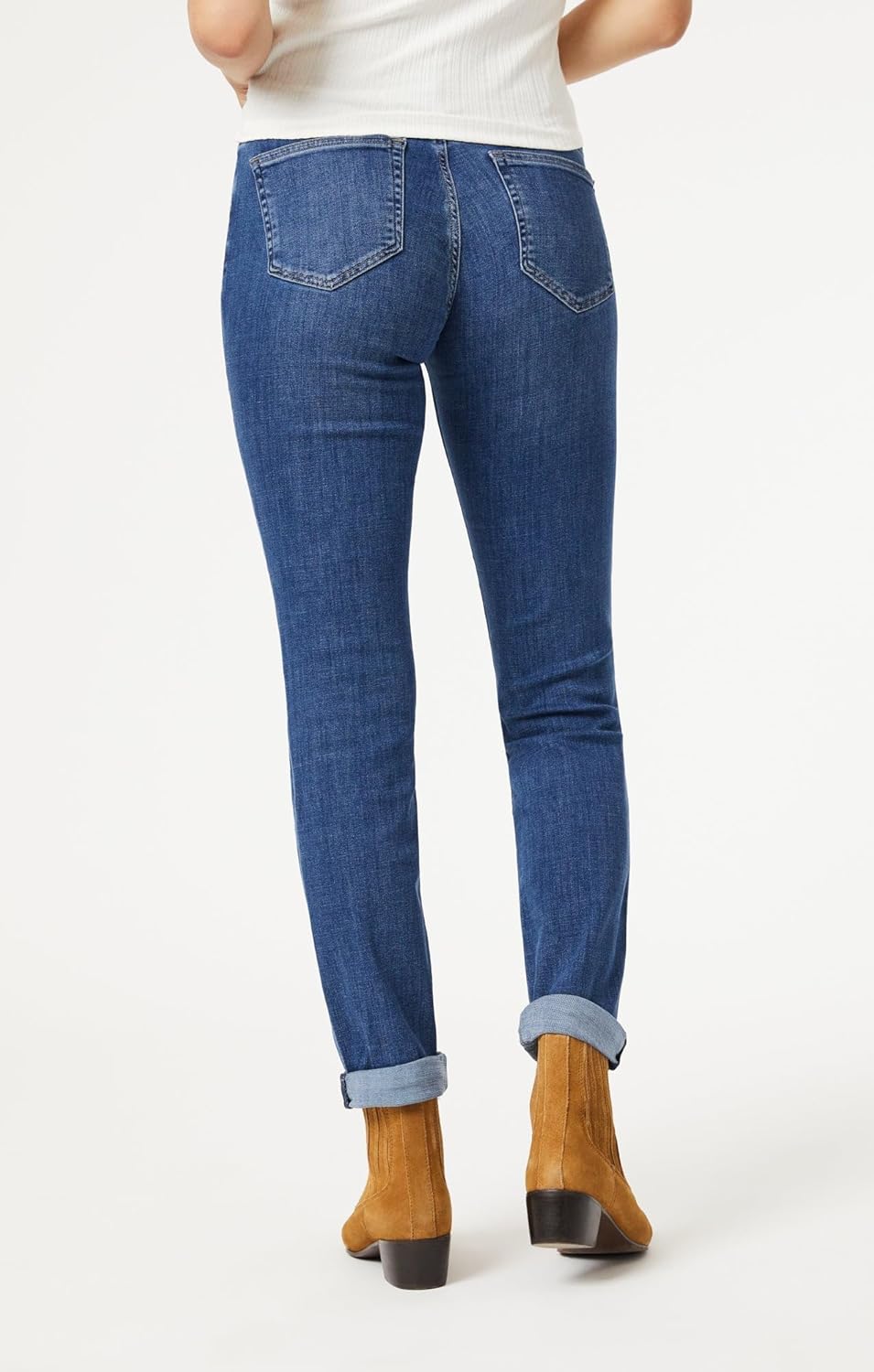 Mavi Women’s Emma Slim Leg mid Rise Jeans for Women Boyfriend Jeans – Stretchy Straight Leg Jeans for Women - Image 6