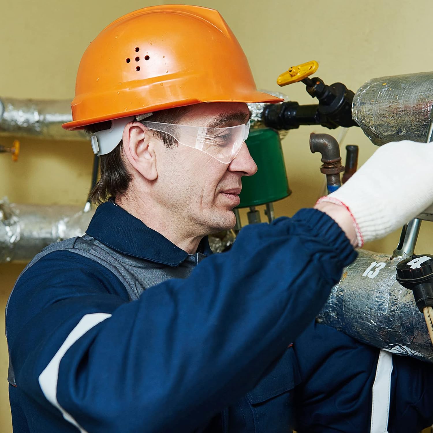 100 Pack Safety Glasses Bulk Protective Eyewear Goggles Eye Protection for Men Women Work Science Lab Construction