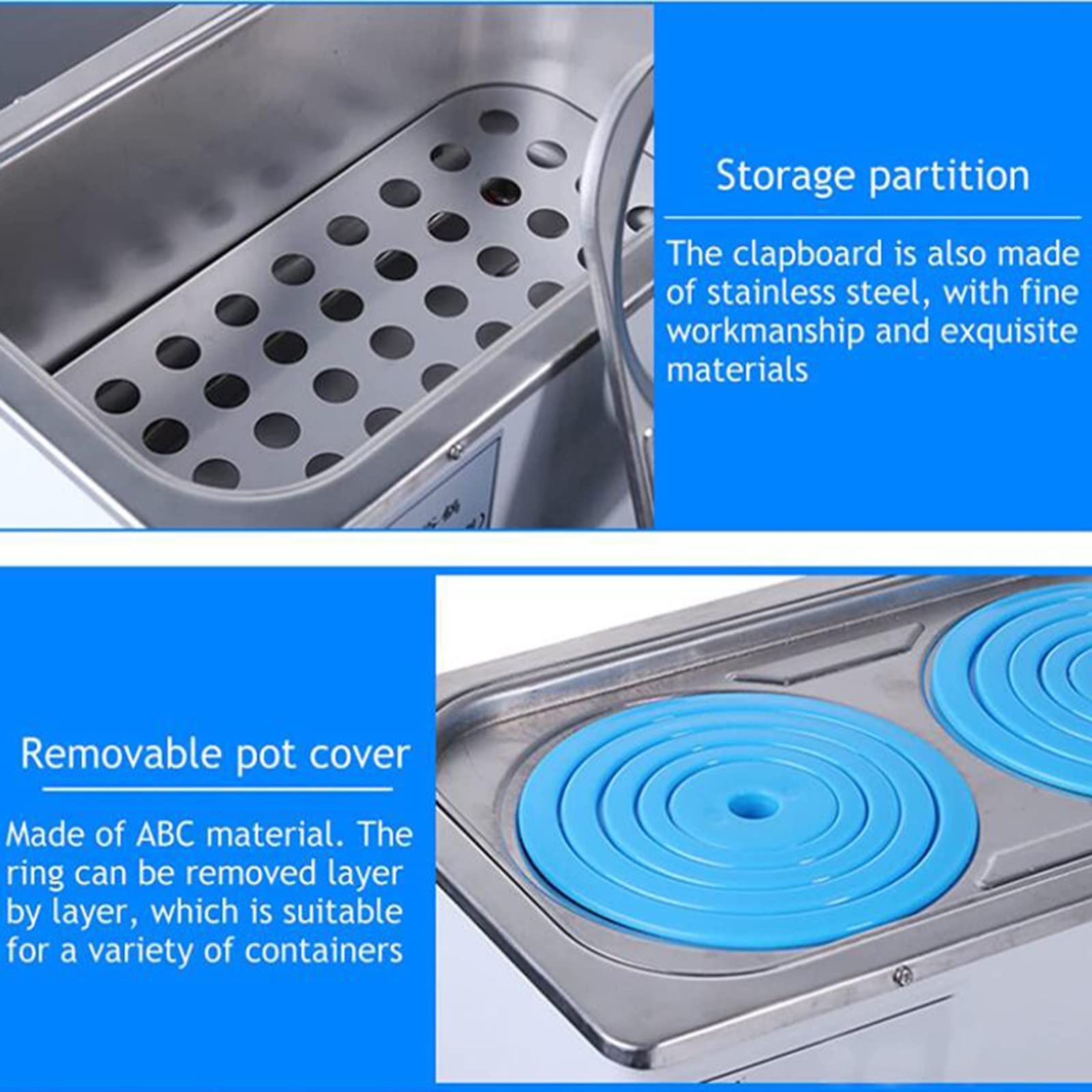 Home Essentials, XJZHANG Riscaldatore termostatico Digitale da Laboratorio per Bagno d'Acqua, Rivestimento in Acciaio Inossidabile, Coperchio Regolabile, Pannello di Controllo con