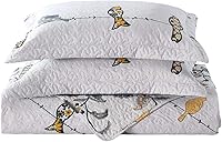 Vista 2 de Royal Tradition Ayat-Birds - Juego de edredón reversible tamaño King de 3 piezas (110 pulgadas de ancho x 96 pulgadas de largo) colcha ligera