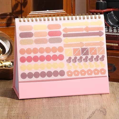 Miniatura 7 de Calendario de escritorio pequeño 2026-2027, calendario de escritorio abatible de pie de enero de 2026 a junio de 2027, calendario mensual de