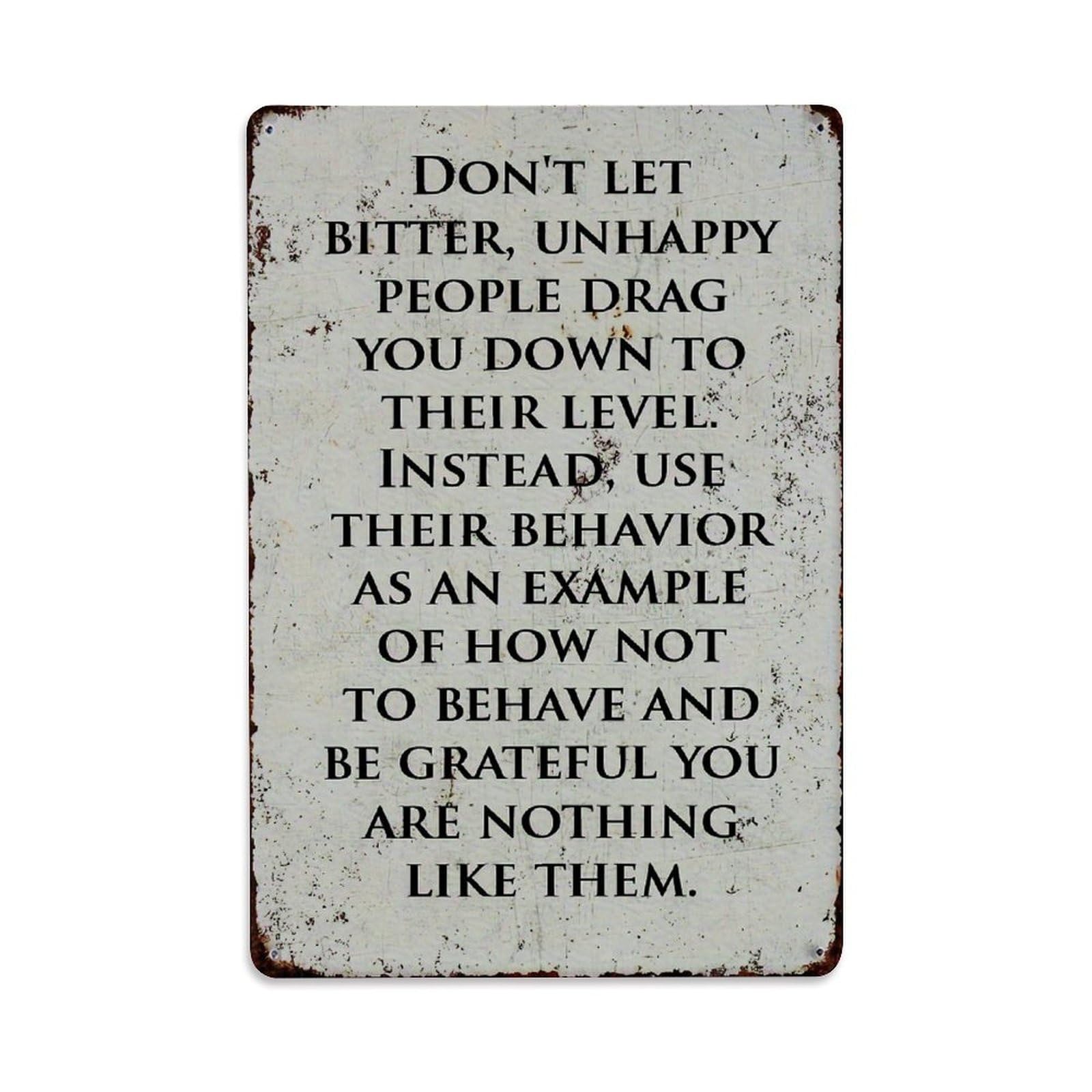 Motivational Quote On Metal Sign Vintage Tin Sign Retro Metal Wall Decor Metal Poster, Home Bar Garage Farmhouse Cafe Wall Art Decoration 8x12Inches