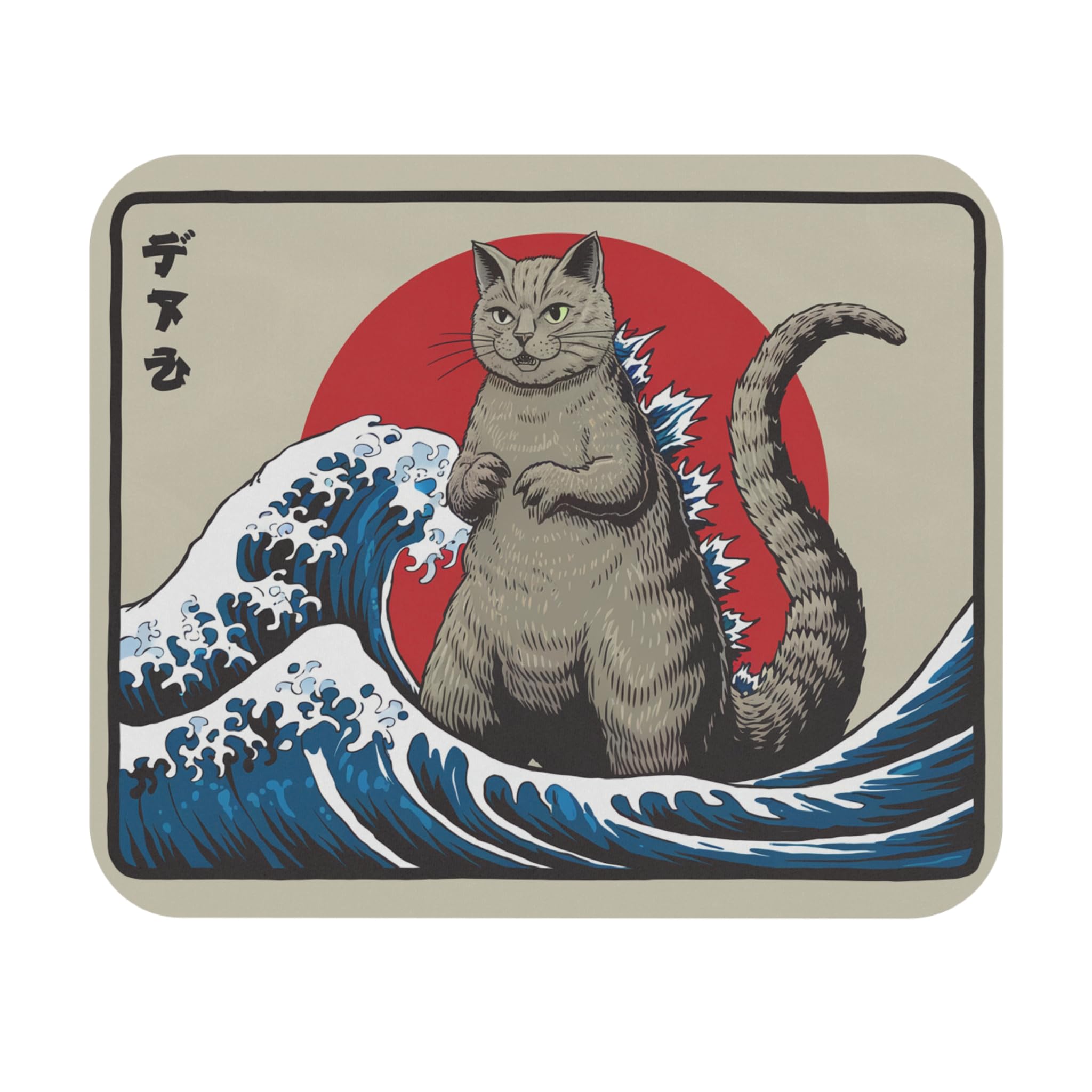 Amazon.com: Funny Catzilla Cat Cursed Mouse Pad Non-Slip Gaming