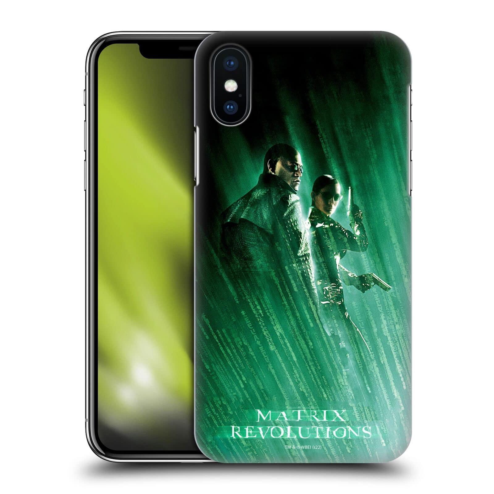 Head Case DesignsOfficially Licensed The Matrix Revolutions Morpheus Trinity Key Art Hard Back Case Compatible With Apple iPhone X/iPhone XS