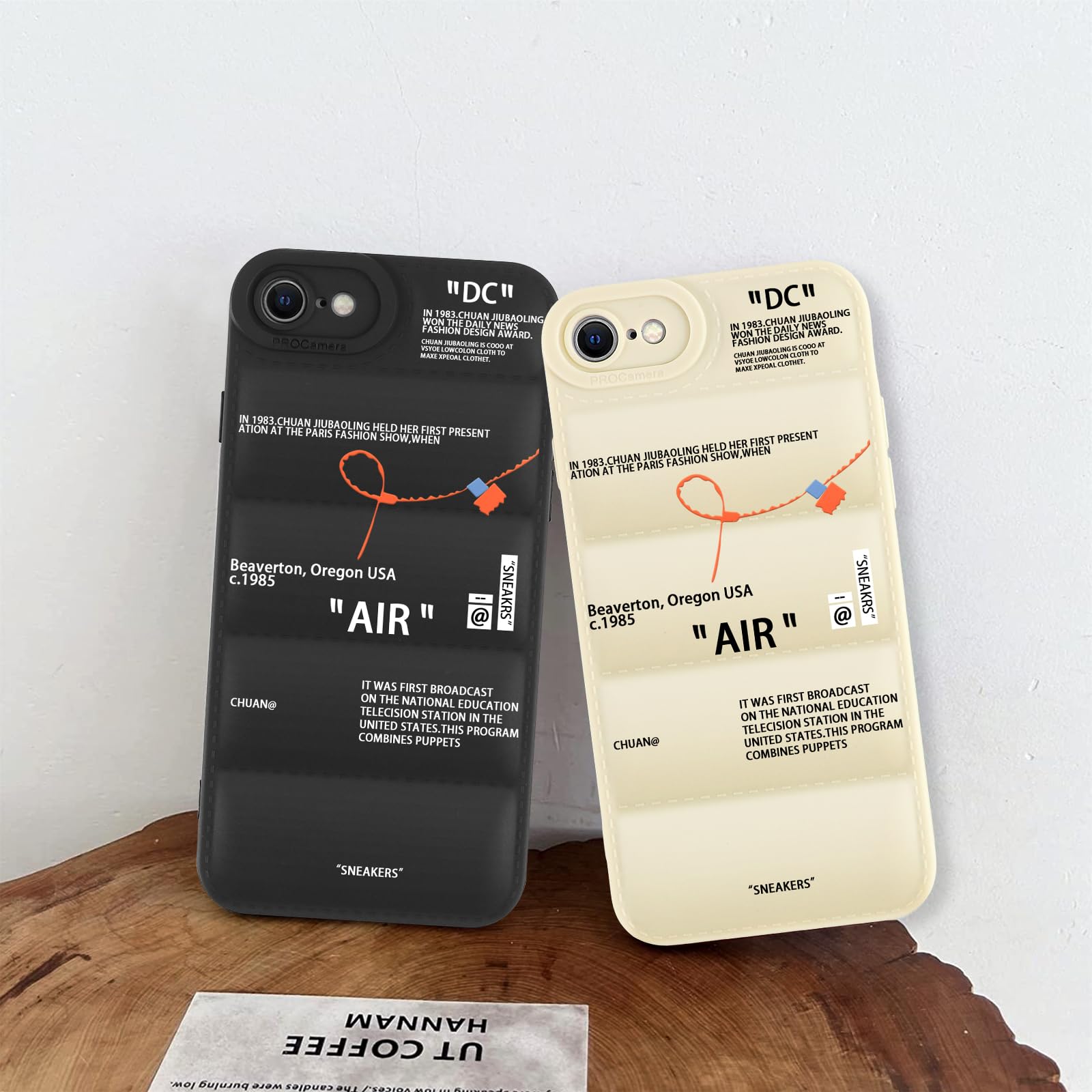 2 Custodie Puffer Cover Per IPhone XR – Morbido TPU Con Design Scarpe Sportive