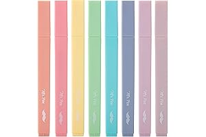 Mr. Pen - 8-Piece Aesthetic Cute Pastel Bible Highlighter Set