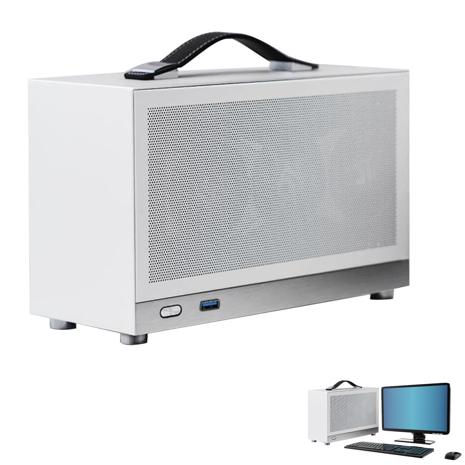 Boîtier d'ordinateur Mini ITX Boîtier d'ordinateur Mini ITX PC Châssis | Châssis de bureau Boîtier d'ordinateur USB Boîtier d'ordinateur domestique