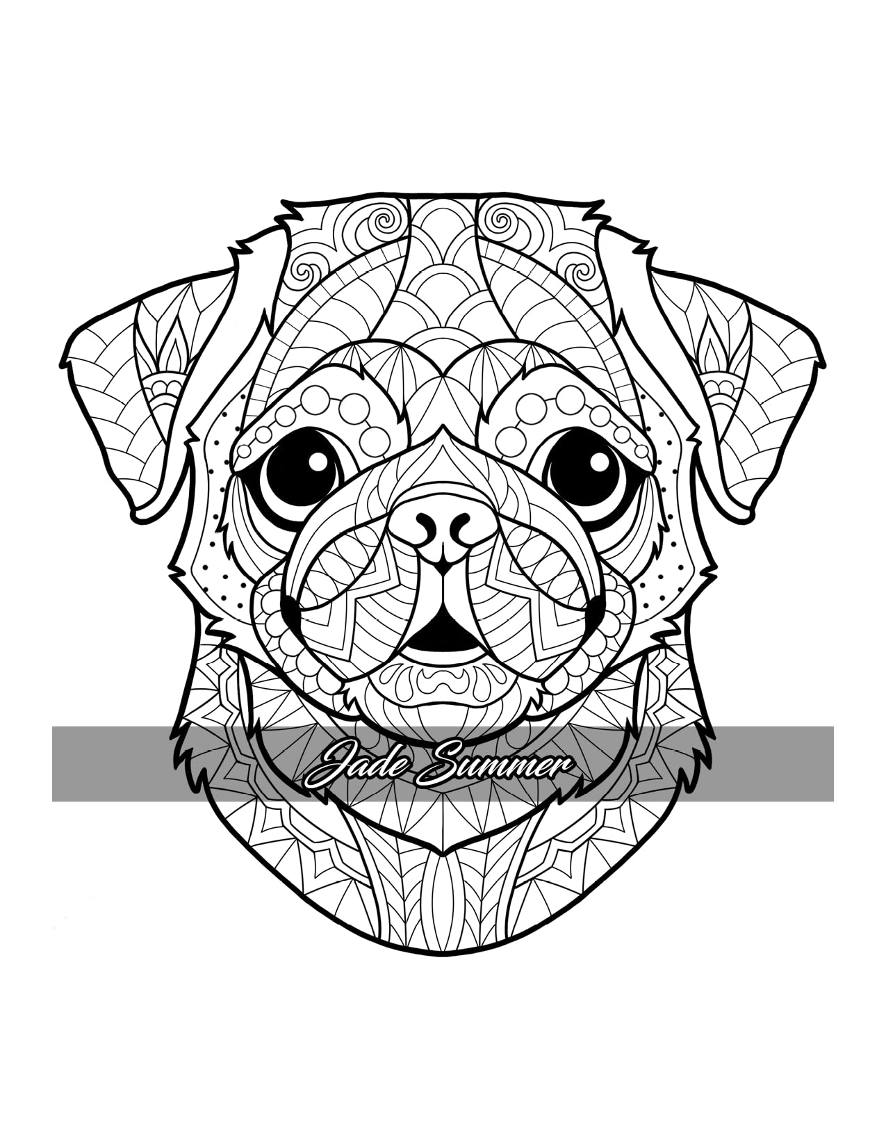 Amazing Dogs Coloring Book: Beautiful Dogs, Adorable Puppies, and Relaxing Designs for Adults and Teens - Image 3