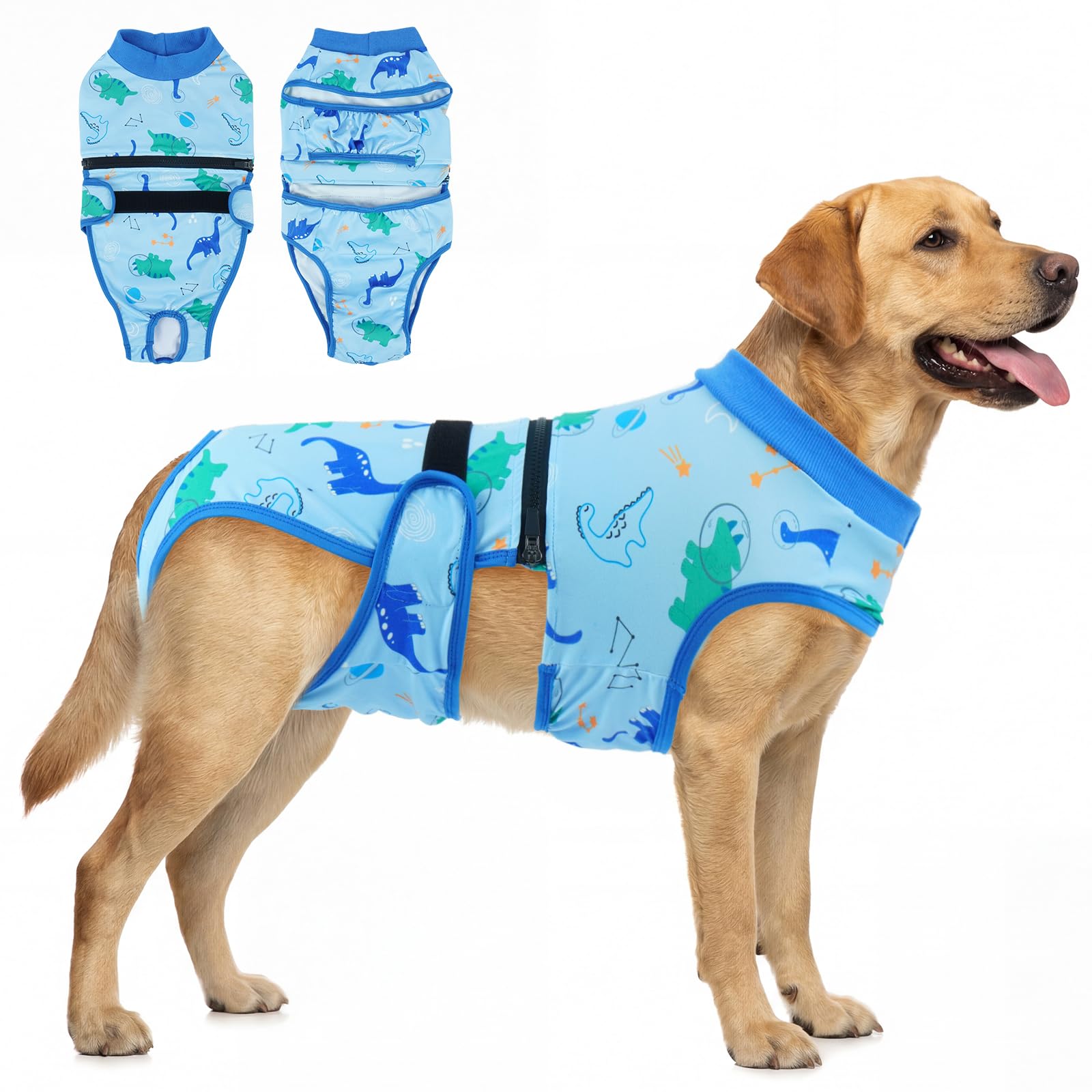 Lelepet Dog Nappy Female, Reusable Nappies for Dogs in Season, Washable Doggy Period Pant, Dog Incontinence Pants Female, Pet Hygiene Pant Anti-Dirt Knicker, Puppy in Heat Pants Small Dogs, Blue XS
