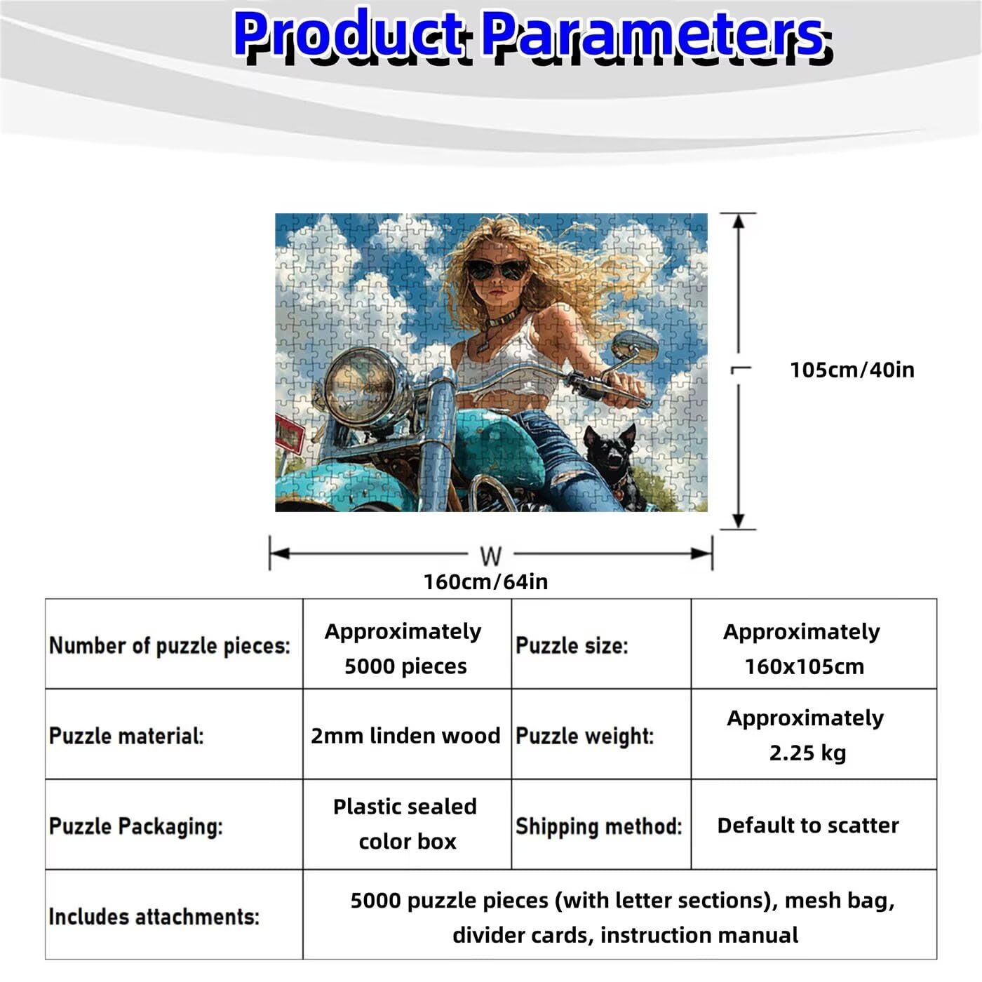 Puzzle 5000 sztuk Kobieta, Puzzle 5000 sztuk dla dorosłych Pies, Drewniane puzzle dla dorosłych 160 x 105 cm, Puzzle dla całej rodziny Zdjęcia Dekoracja salonu Nowoczesny prezent dla kobiety mężczyzny