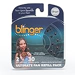 blinger Ultimate Fan Refill Pack of 30 Dazzling Hair-Safe Gems - Brown - as seen on Shark Tank | Hair-Safe Bedazzler Gem Stamper for all the Sports Lovers | Fun Gift, Game Days, Sports