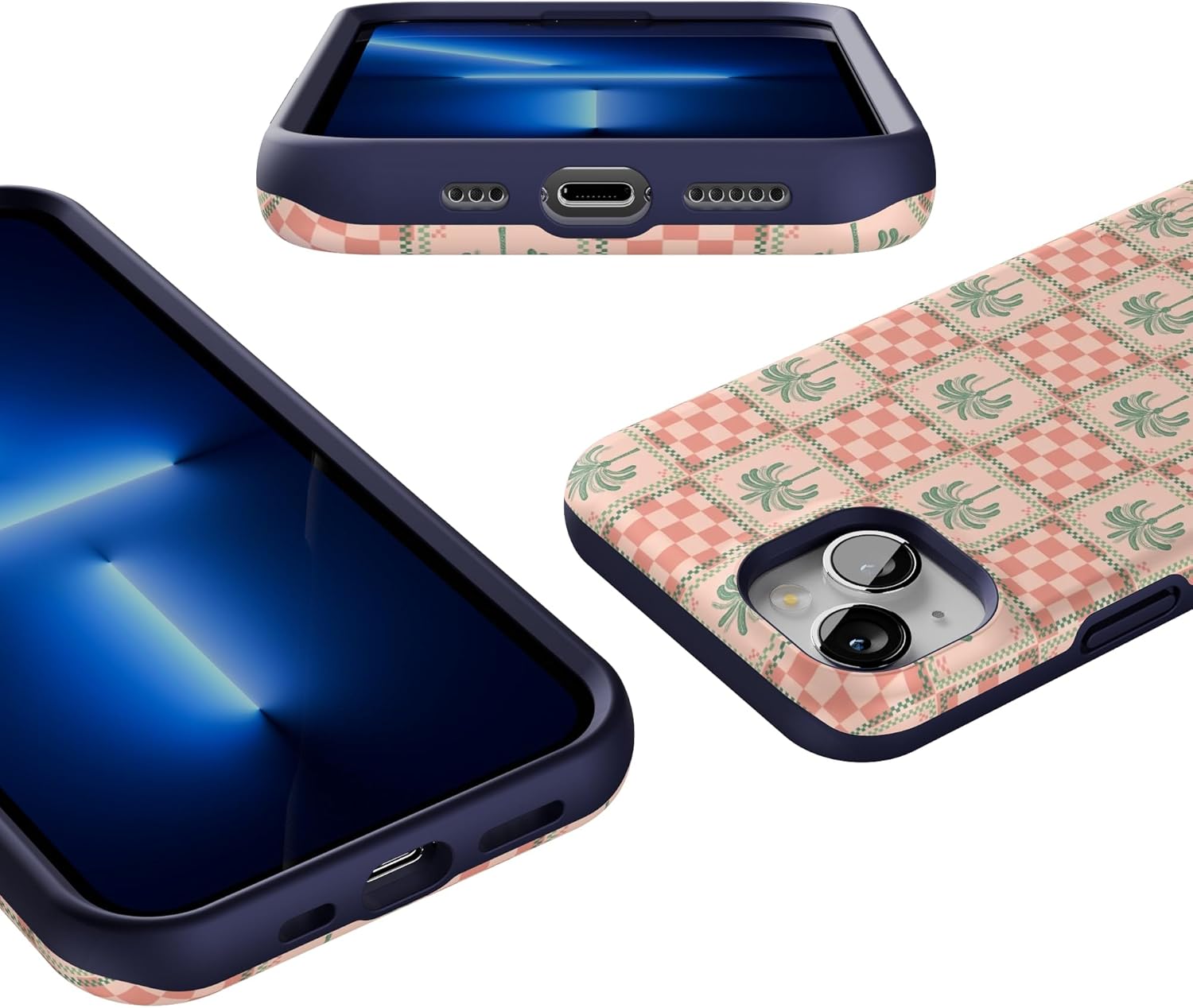 Casely iPhone 13 Case | The Social Club | Palm Beach | Bold Protective Design | Compatible with MagSafe
