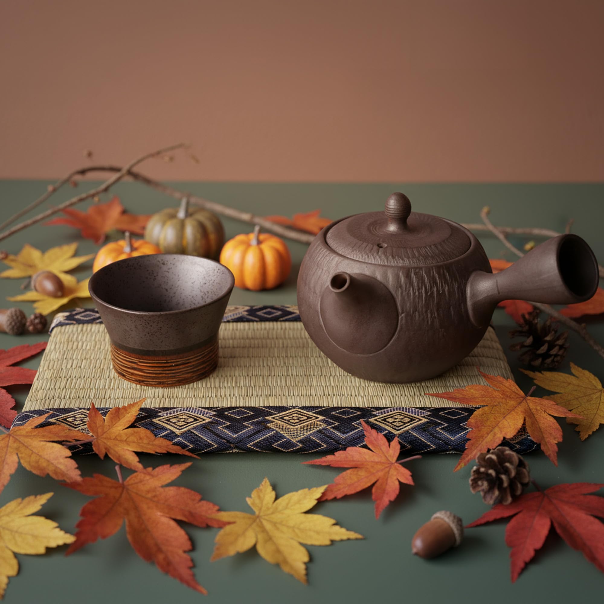 Asayu Japan Kyusu, Theiere Japonaise traditionnelle, Ceramique Nippone, Teapot Tokoname Isshin Tobikanna, 360ml, Artisanat ancien