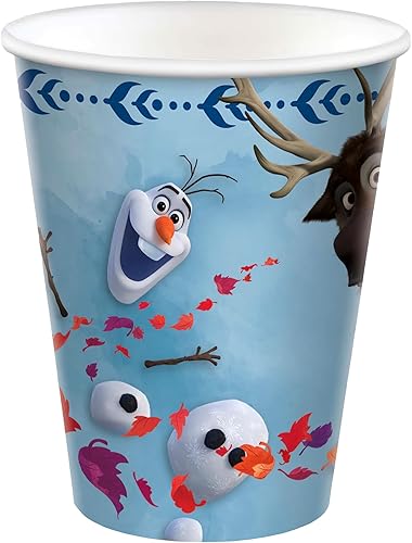 Miniatura 2 de Disney Frozen 2 Party Cups - 9 oz. (Pack of 8) - Durable & Vibrant Design - Perfect for Birthday Celebrations, Movie Nights, and Magical Adventures