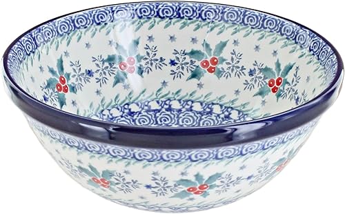 Miniatura 69 de Cereal/sopa de flor azul de cerámica polaca rosa azul