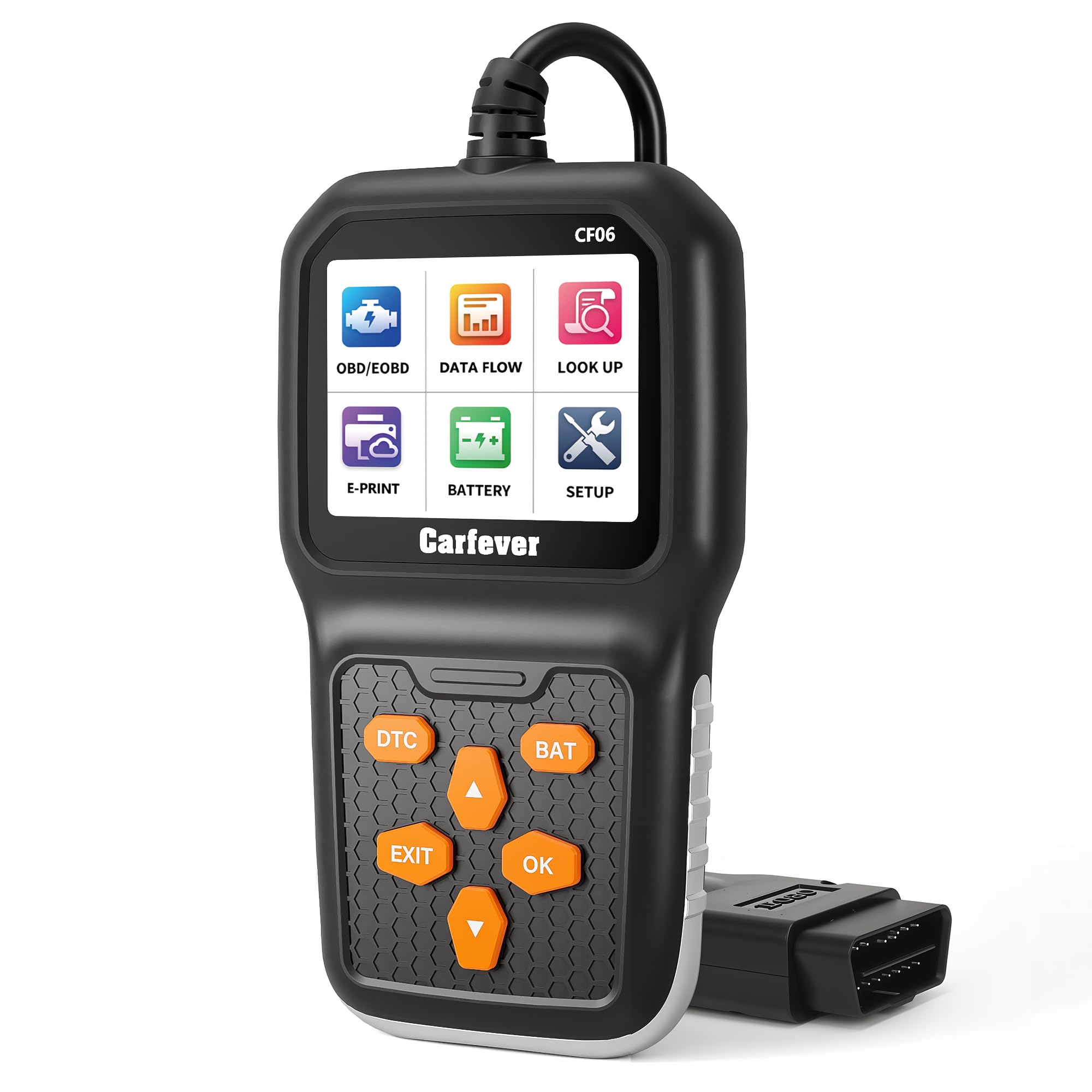 Code Reader CF06 OBD2 Scanner - Check Engine Light With Battery Health ...