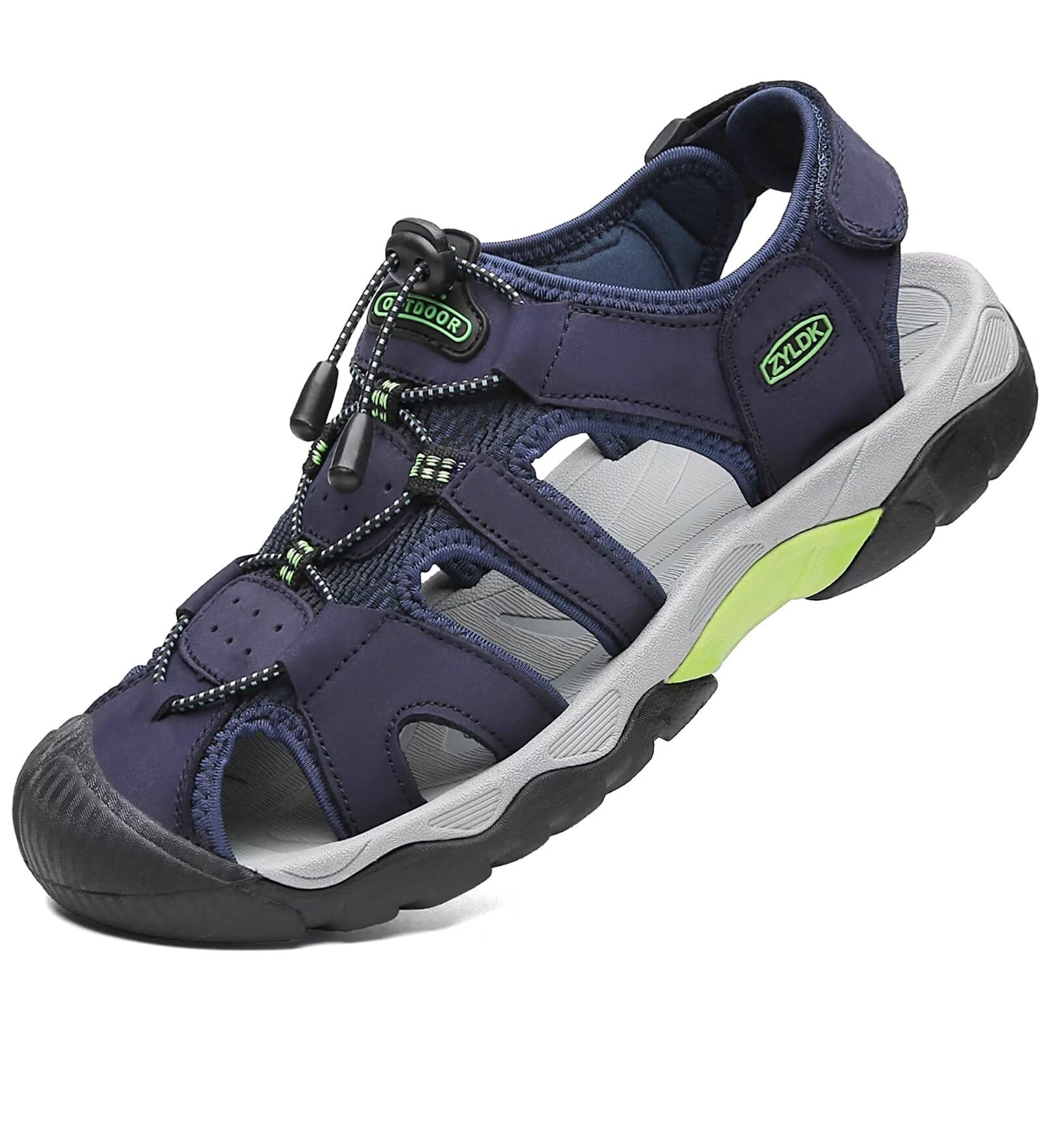 ZYLDK sandali da donna Sandali Estivi Uomo Esterni Sportivi Scarpe da Spiaggia per all'aperto Trekking Traspirante da Pescatore in Pelle Casual Antiscivolo