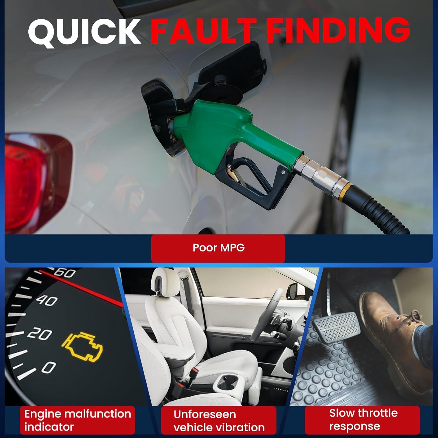 MOCA 8 Ignition Coils Fit 04-08 for Dodge Dakota/Durango & 02-08 for Dodge Ram 1500 3.7L, 99-07 for Jeep Grand Cherokee 4.7L, 06-07 for Mitsubishi Raider 4.7L